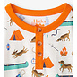 Hatley Camping Dogs Henley Cotton T-Shirt by Hatley