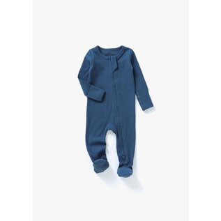 Mila & Co Ribbed Footie Zip by Milana Label