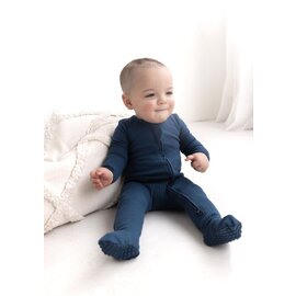 Mila & Co Ribbed Footie Zip by Milana Label