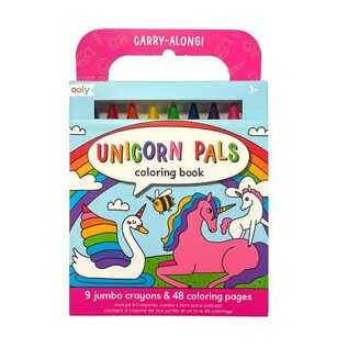 Ooly Carry Along Crayon and Coloring Book Kit Unicorn Pals