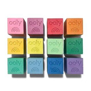 Ooly Chalk-O-Rama Block Sidewalk Chalk - Set of 12 by Ooly