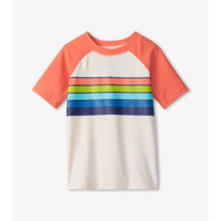 Hatley Surfer Stripe Short Sleeve Rashguard by Hatley