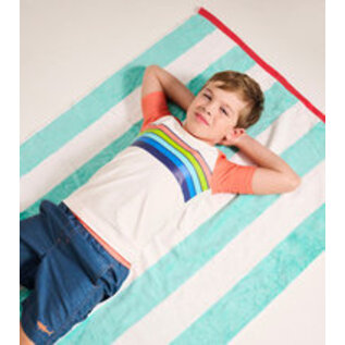 Hatley Surfer Stripe Short Sleeve Rashguard by Hatley