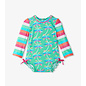 Hatley Rainbow Palm Baby Rashguard Swimsuit By Hatley