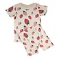 Parade Strawberries Print Organic Cotton Short PJ Set by Parade