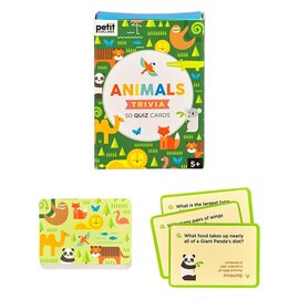 Petit Collage Animals Trivia - 50 Quiz Cards by Petit Collage