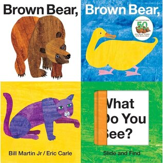Priddy Books Brown Bear, Brown Bear, What Do You See? Slide + Find Interactive Board Book