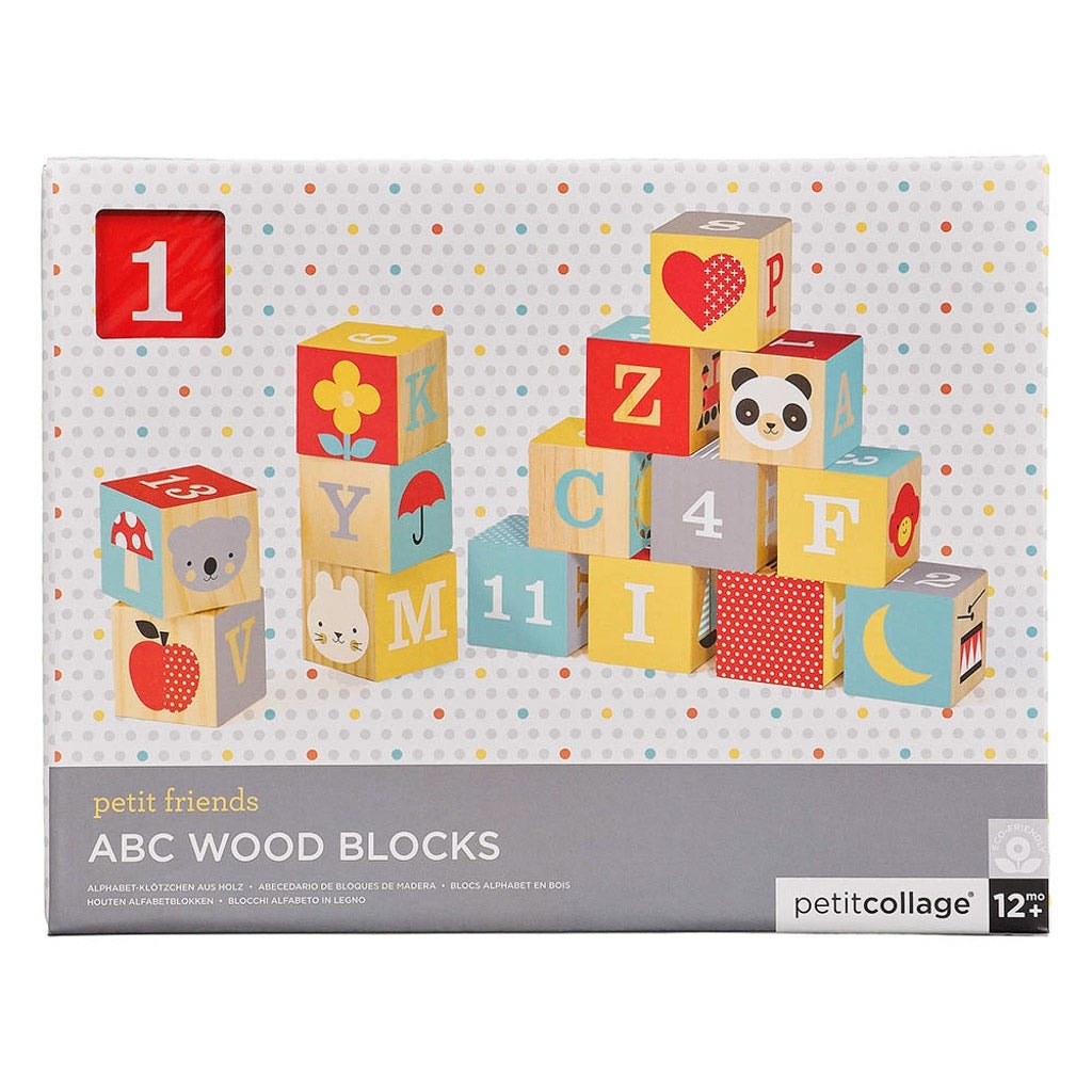 ABC Wood Blocks Alphabet Wooden Building Blocks by Petit Collage Abby Sprouts Baby and Childrens Store in Victoria BC Canada