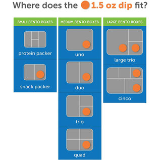 Lunchbots Lunchbots Stainless Steel Dip Containers - 3 Pack