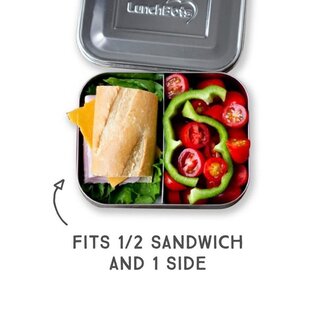 Lunchbots Lunchbots Medium Stainless Steel Bento Box (600mL/2.5 Cup)