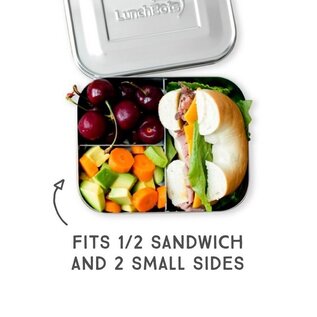 Lunchbots Lunchbots Medium Stainless Steel Bento Box (600mL/2.5 Cup)