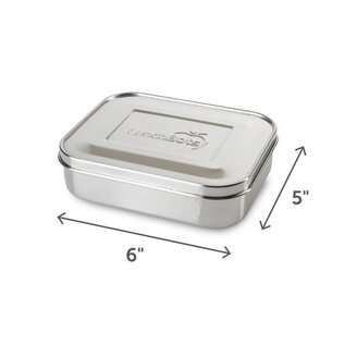 Lunchbots Lunchbots Medium Stainless Steel Bento Box (600mL/2.5 Cup)