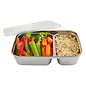 2-Compartment Stainless Steel Food Storage Container with Silicone Lid by UKonserve