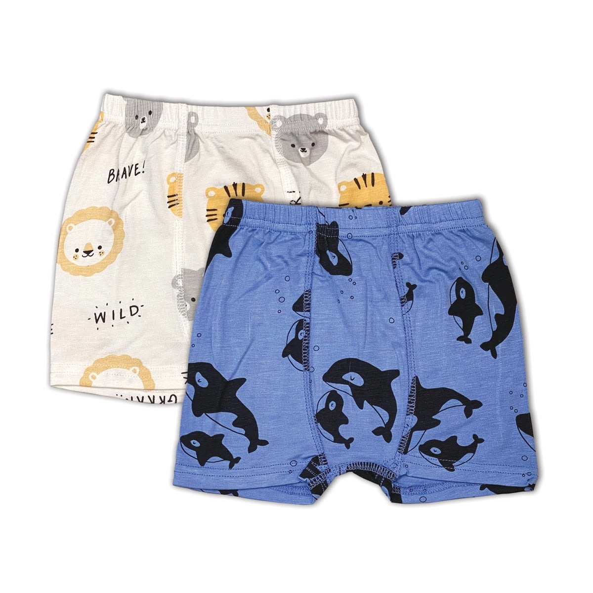 Bamboo Boys Underwear Shorts 2 pack (Light Up the Sky Print/Space Monkey Print) Bamboo Boys Underwear Shorts 2 pack (Light Up the Sky Print/Space Monkey Print)