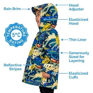 Jan & Jul by Twinklebelle Nebula Blue Puddle-Dry Rain Jacket by Jan & Jul