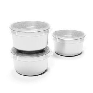 Konserve Stainless Steel Dip Containers with Silicone Lid (Set of 3) by UKonserve