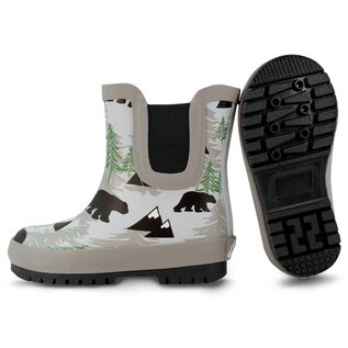 Jan & Jul by Twinklebelle Bear Print Puddle Dry Rain Boots with Elastic by Jan & Jul