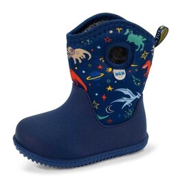 Jan & Jul by Twinklebelle Space Dinos Print Toasty Dry Lite Winter Boot by Jan & Jul
