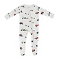 Kyte Baby Tractor Print Zippered Bamboo Footie by Kyte Baby
