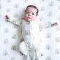 Kyte Baby Wasabi Rainbow Print Zippered Bamboo Footie by Kyte Baby