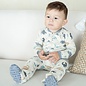 Silkberry Dino Delight Print Bamboo Fleece Footed Sleeper with Zipper