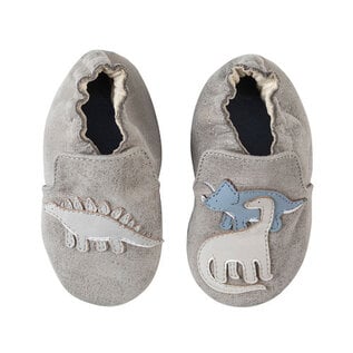 Ramsey Grey Robeez Soft Sole Baby Shoes Abby Sprouts Baby and Childrens Store in Victoria BC Canada