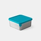 Planetbox Launch/Shuttle Big Square Dipper Stainless Steel Silicone Lid 12.3oz Teal by Planetbox