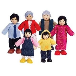 Hape Happy Family Asian Dollhouse People