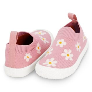 Jan & Jul by Twinklebelle Pink Daisy  Xplorer Knit Shoe by Jan & Jul