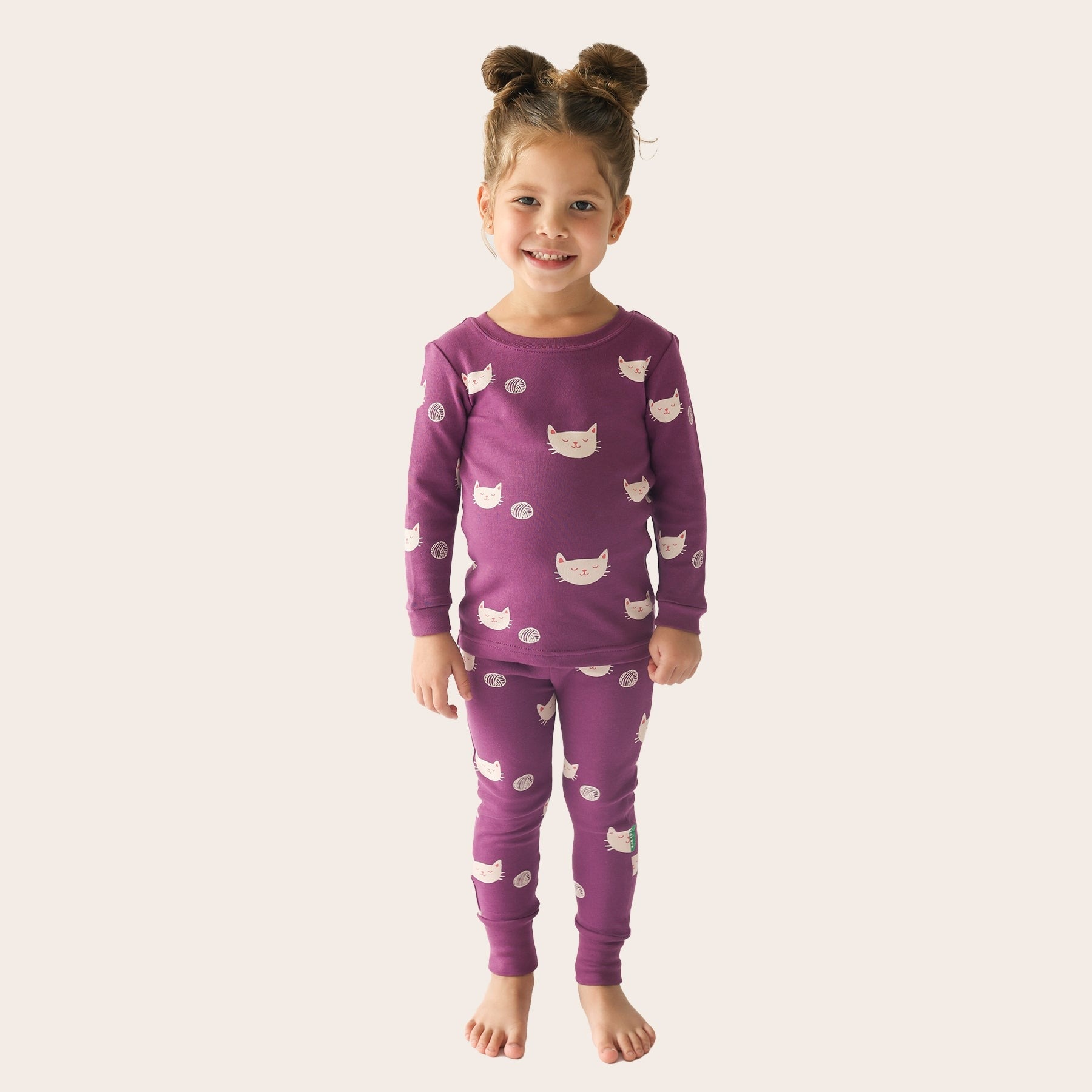 Cats Print Organic Cotton PJ by Parade Abby Sprouts Baby and Childrens Store in Victoria BC Canada