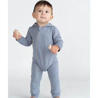 Silkberry Bamboo Fleece Hooded Romper with 2 Way Zipper by Silkberry