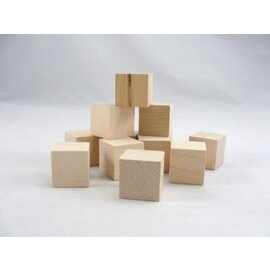 20-Piece Set of 1 inch Wooden Cubes