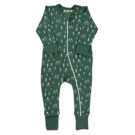 Parade Mountains Print 2 Way Zip Organic Cotton Romper by Parade