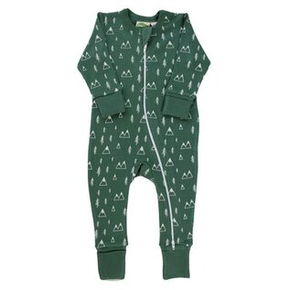 Parade Mountains Print 2 Way Zip Organic Cotton Romper by Parade