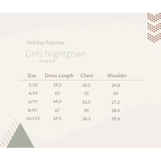 current tyed Boho Trees Holiday Bamboo Nightgown by Current Tyed