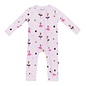 Kyte Baby Sugar Plum Print Zippered Bamboo Romper by Kyte Baby