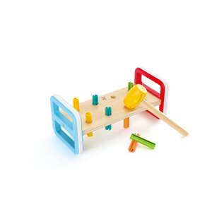 Hape Rainbow Pounder Bench with Hammer