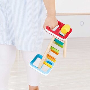 Hape Rainbow Pounder Bench with Hammer