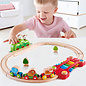 Hape Music & Monkeys Railway Wooden Train Set