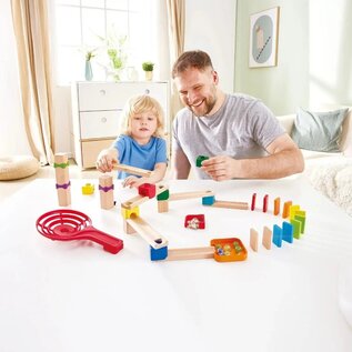 Hape Crazy Rollers Stack Track Wooden Marble Run by Hape