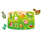 Hape Wooden Farmyard Peg Puzzle - Farm Animals by Hape