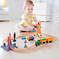 Hape Crossing & Crane Set Wooden Railway Train by Hape