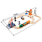 Hape Crossing & Crane Set Wooden Railway Train by Hape
