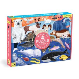 Mudpuppy Two in One Above & Below Double sided Puzzle Arctic