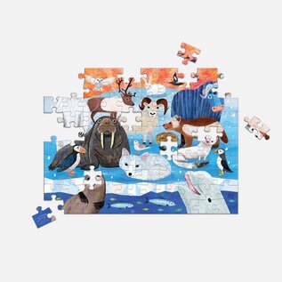 Mudpuppy Two in One Above & Below Double sided Puzzle Arctic