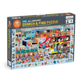 Mudpuppy All Aboard! Search and Find 64 Piece Puzzle