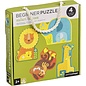 Safari Babies Beginner Puzzle (4 Puzzles in 1) by Petit Collage