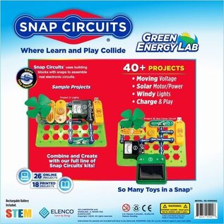 Elenco Snap Circuits® Green Energy Lab (Build 40+ Projects) Ages 8+