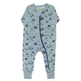 Parade Space Print Long Sleeve Zip Romper by Parade