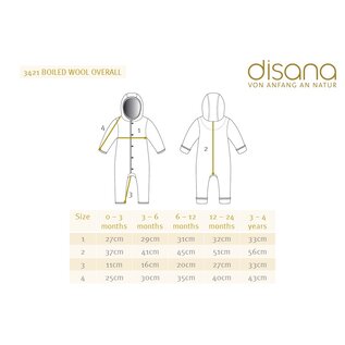 Disana Organic Boiled Wool Overall by Disana